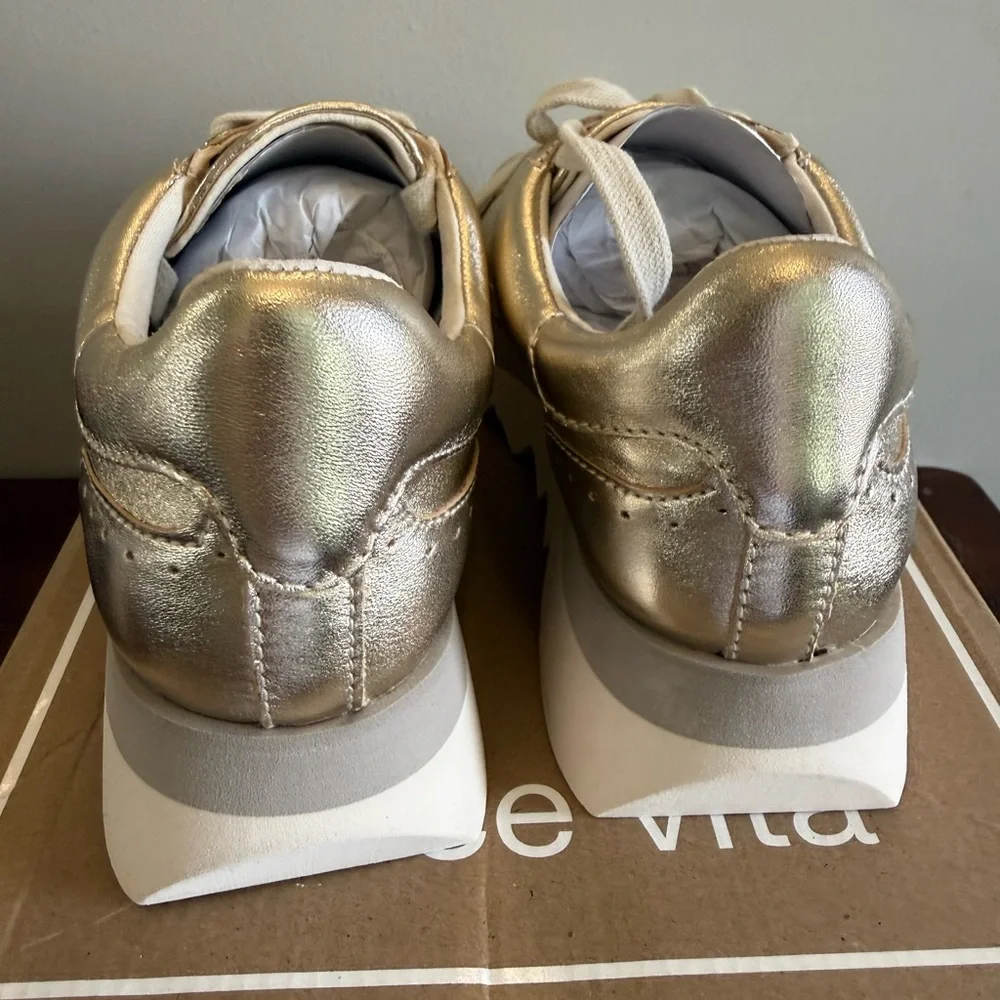 Dolce‎ Vita Jorgie metallic platinum sneakers